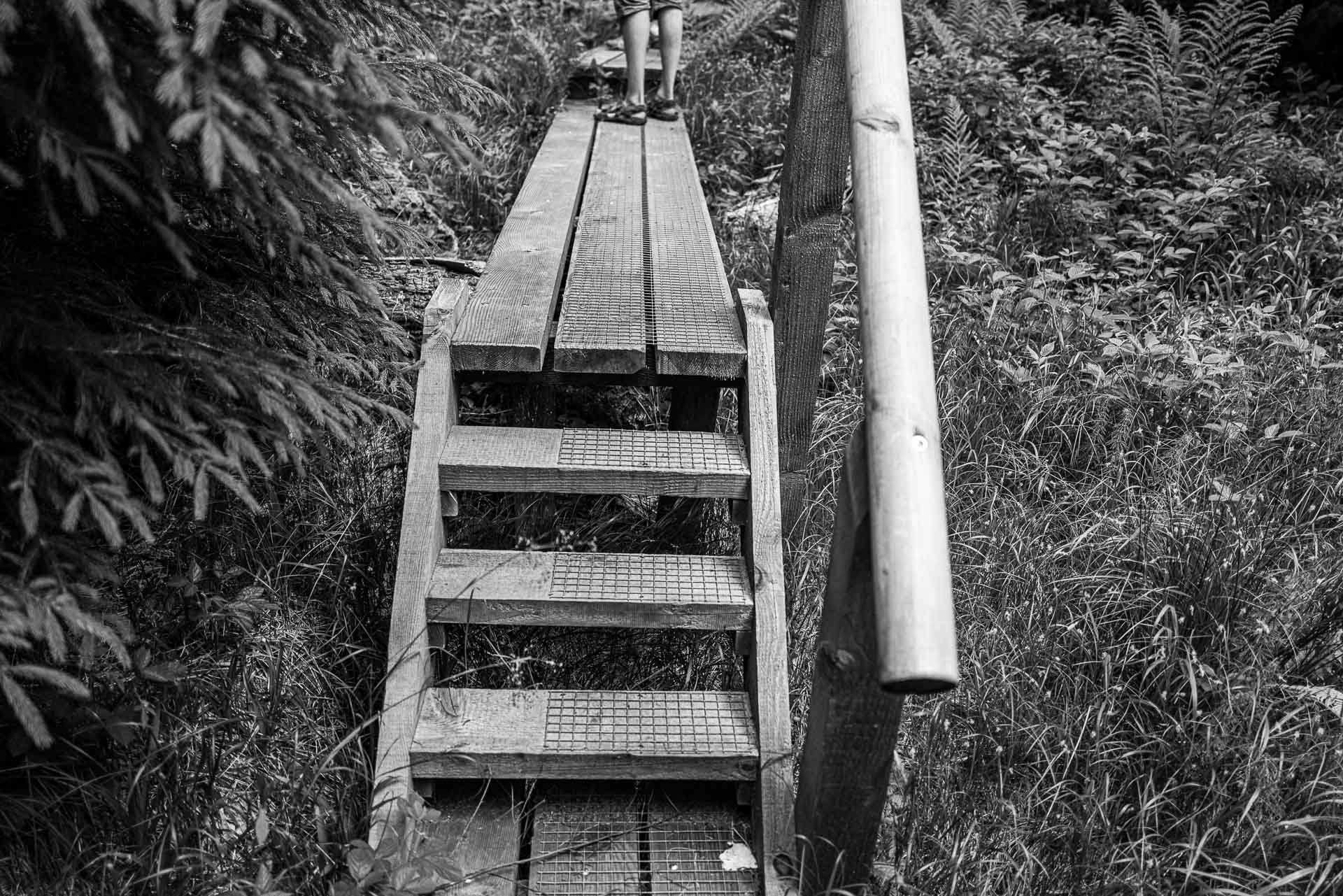 noch einmal geht es ein paar Stufen hinauf